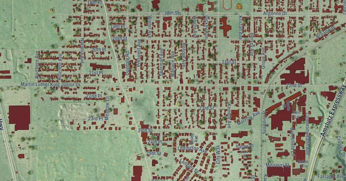 Map of North Chicago, Illinois in 2026