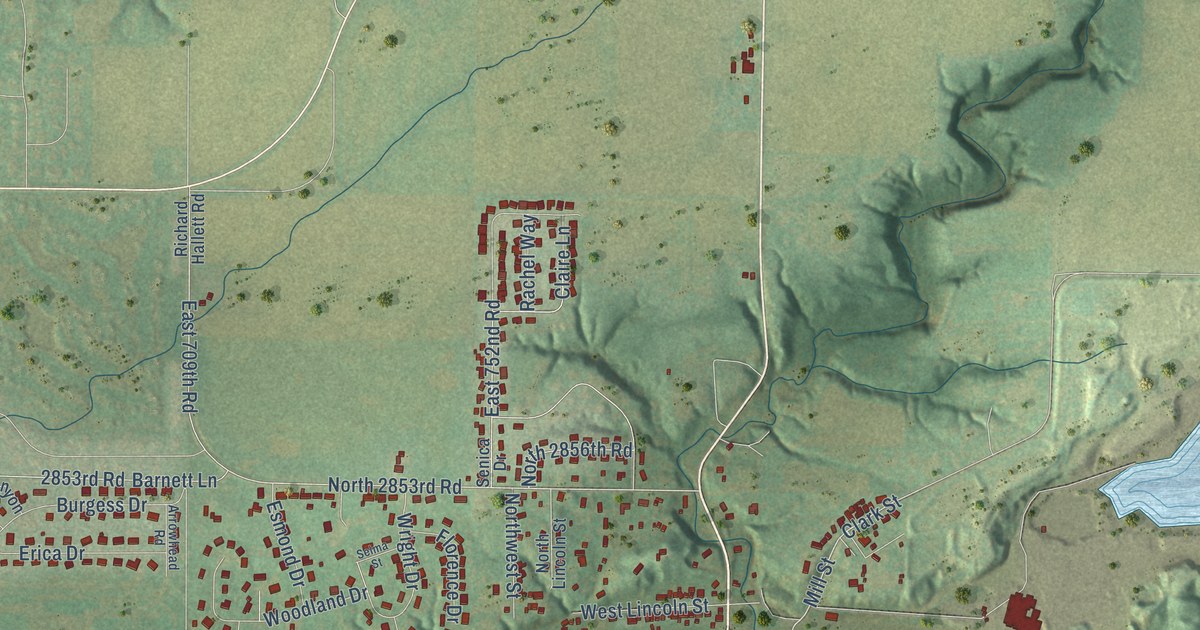 Map of North Utica, Illinois in 2026