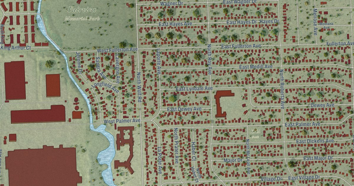 Map of Northlake, Illinois in 2026