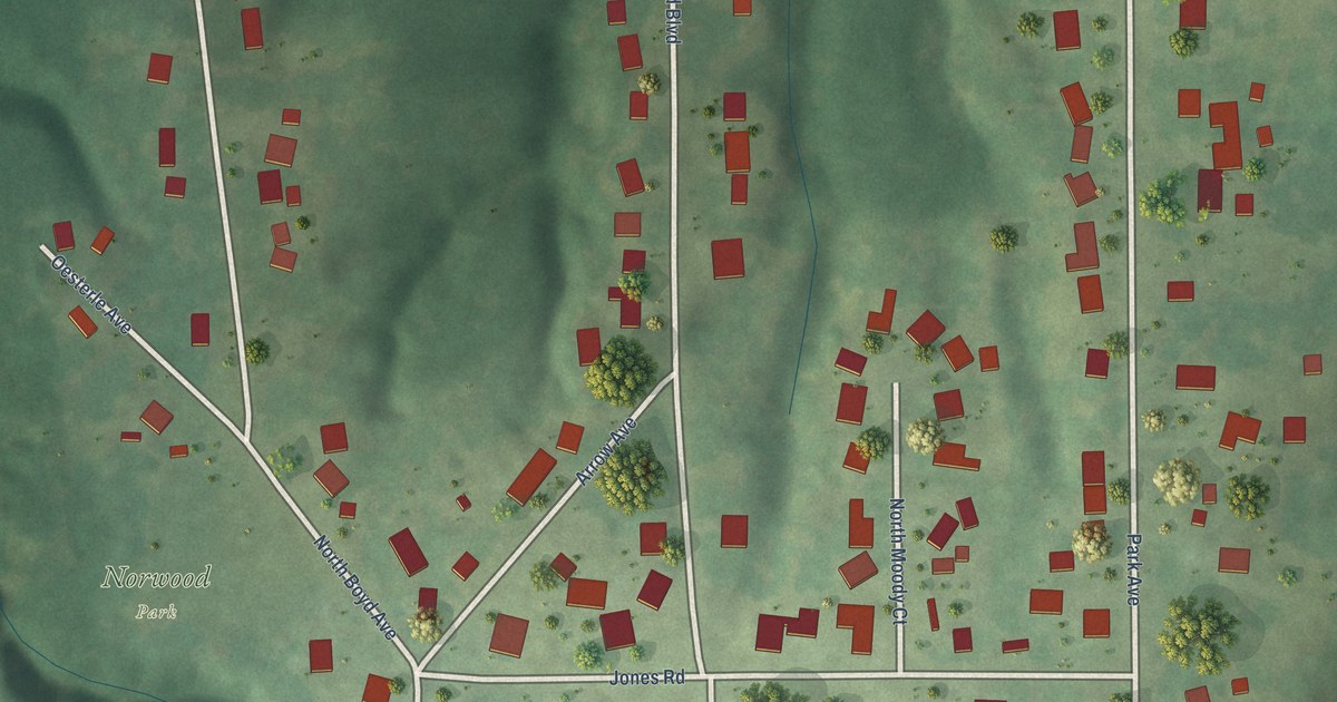 Map of Norwood, Illinois in 2026