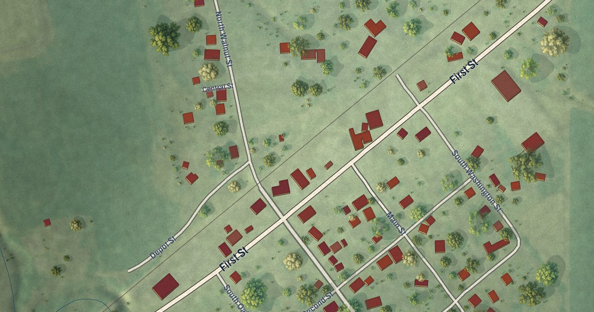 Map of Ohlman, Illinois in 2026