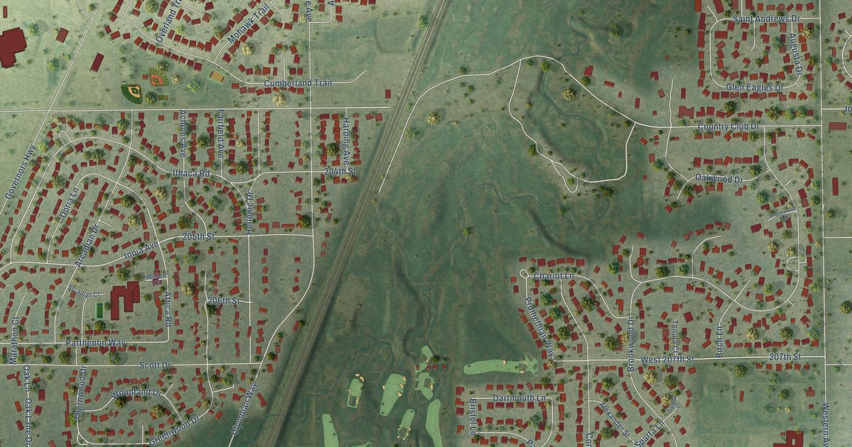 Map of Olympia Fields, Illinois in 2026
