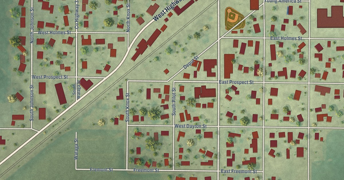 Map of Oneida, Illinois in 2026