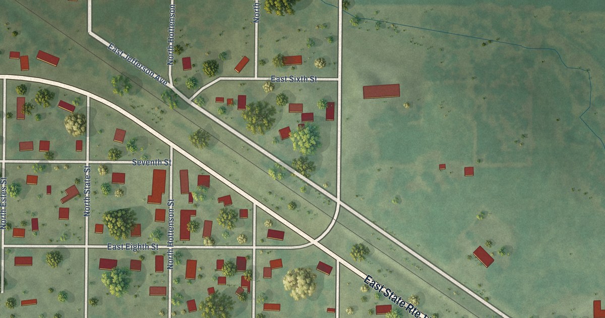 Map of Opdyke, Illinois in 2026