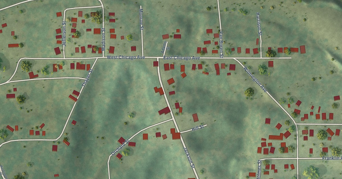 Map of Orient, Illinois in 2026