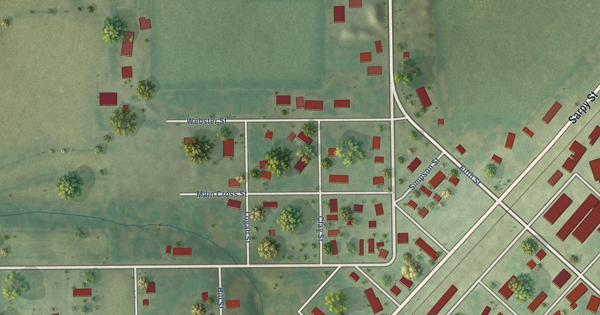 Map of Palmer, Illinois in 2026