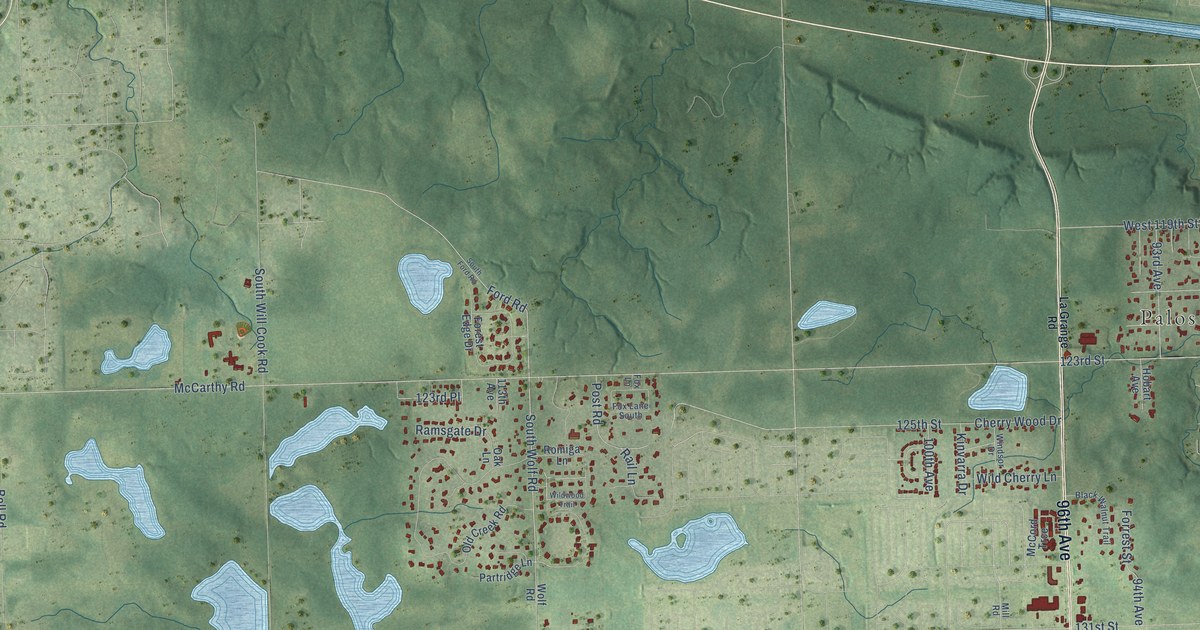 Map of Palos Park, Illinois in 2026