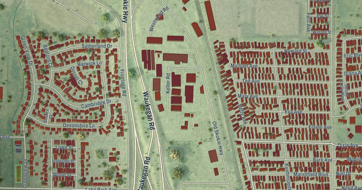 Map of Park City, Illinois in 2026