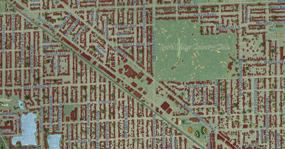 Map of Park Ridge, Illinois in 2026