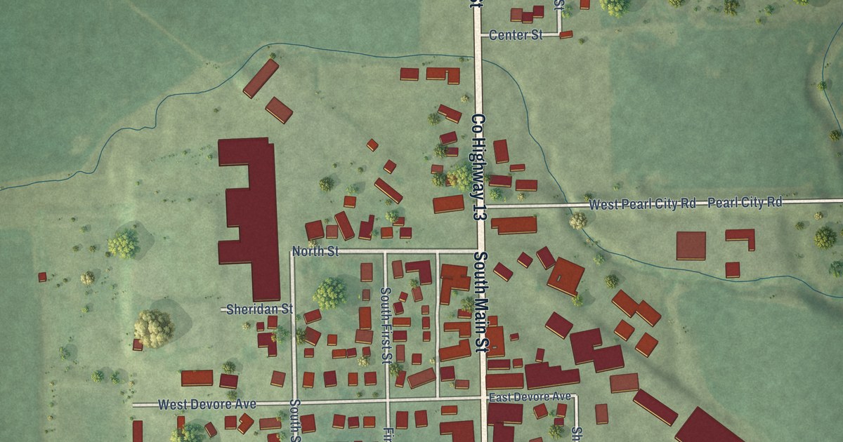 Map of Pearl City, Illinois in 2026