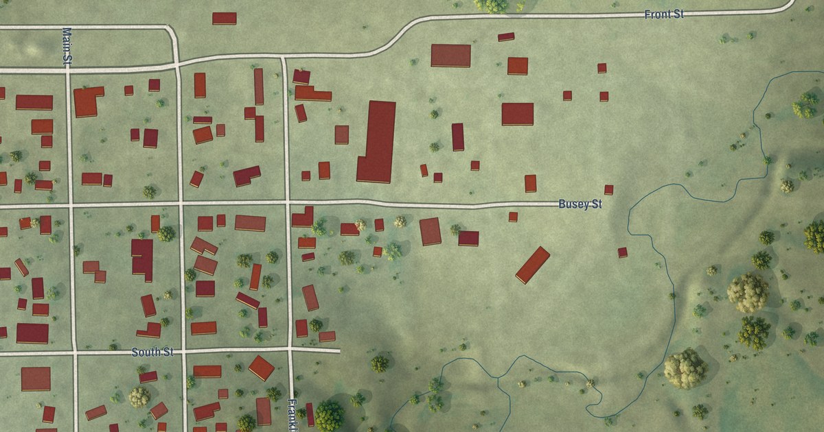 Map of Penfield, Illinois in 2026