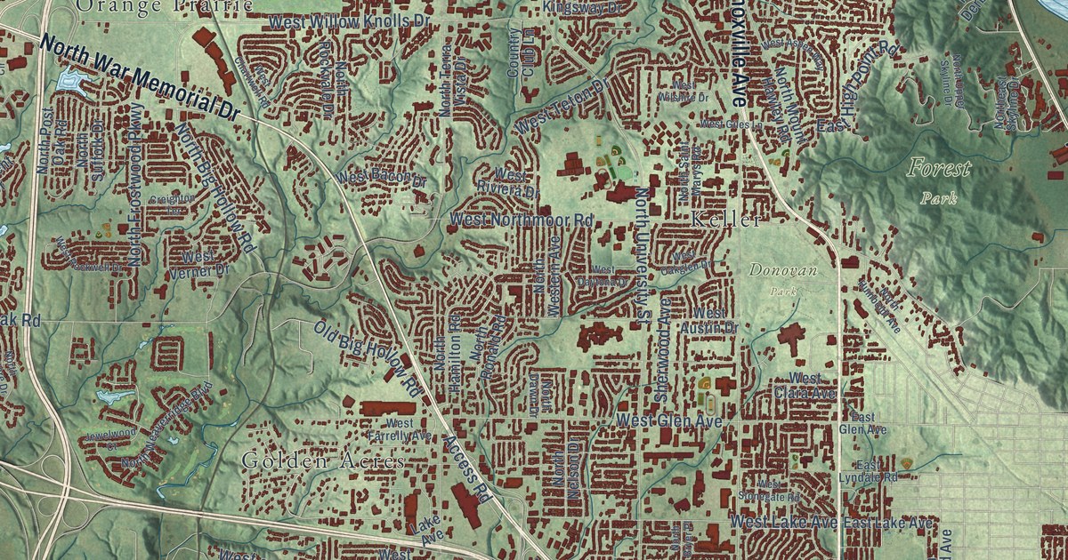 Map of Peoria, Illinois in 2026
