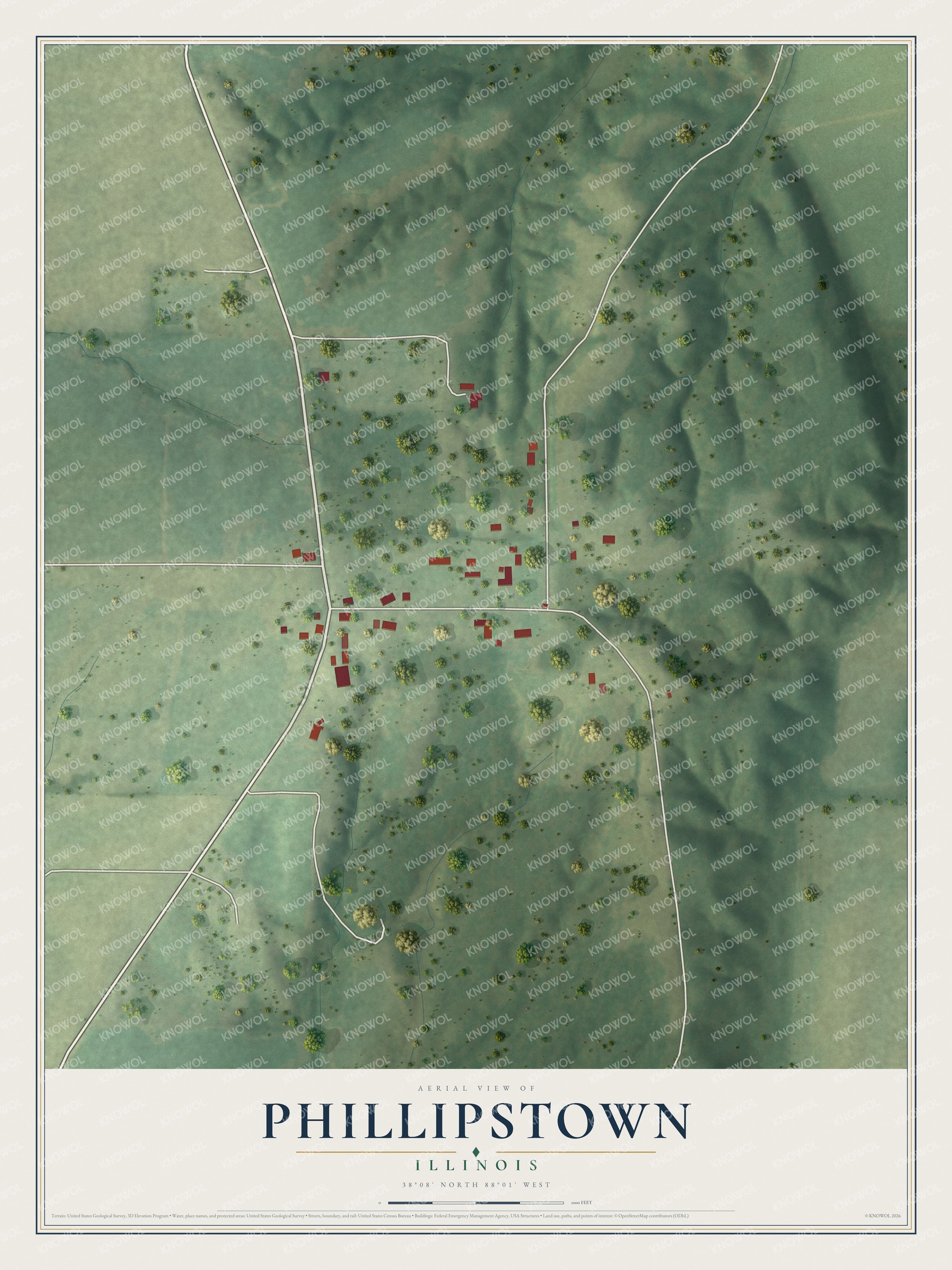 Watermarked full-map preview of Phillipstown, Illinois