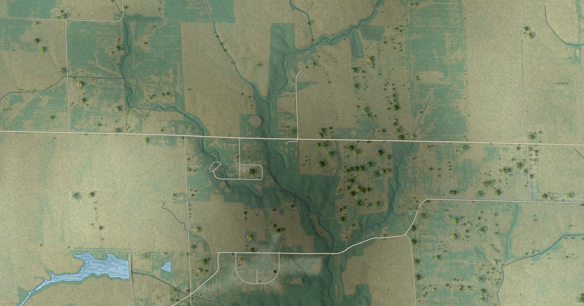 Map of Pierron, Illinois in 2026