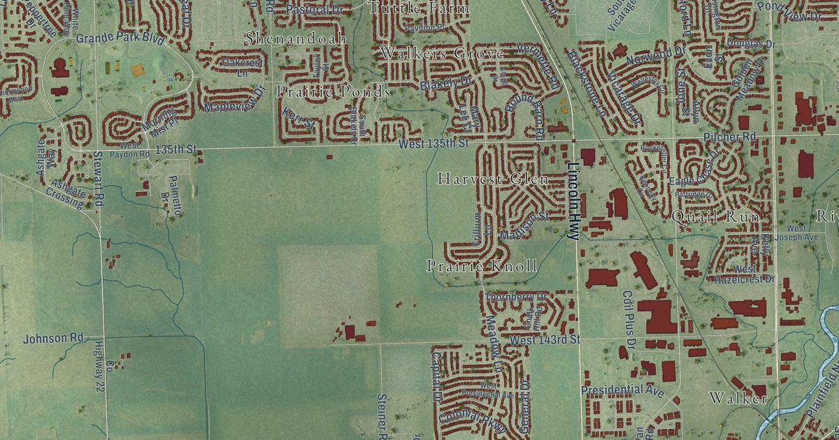 Map of Plainfield, Illinois in 2026