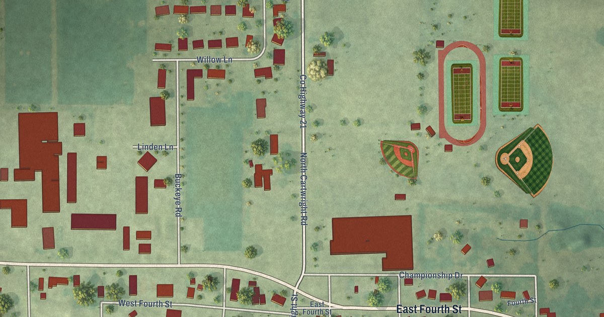 Map of Pleasant Plains, Illinois in 2026