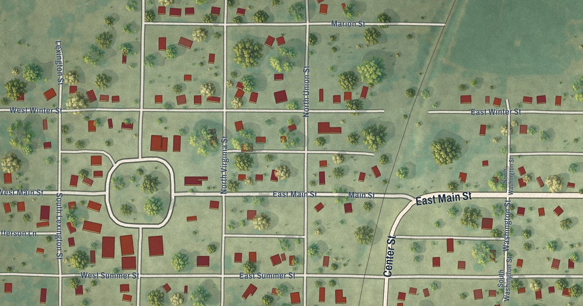 Map of Plymouth, Illinois in 2026