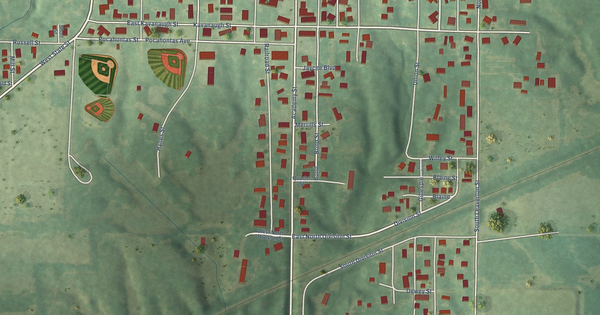 Map of Pocahontas, Illinois in 2026