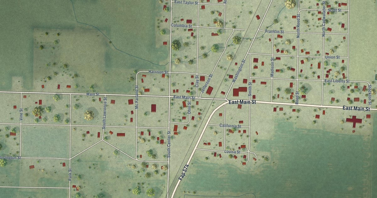 Map of Prairie City, Illinois in 2026