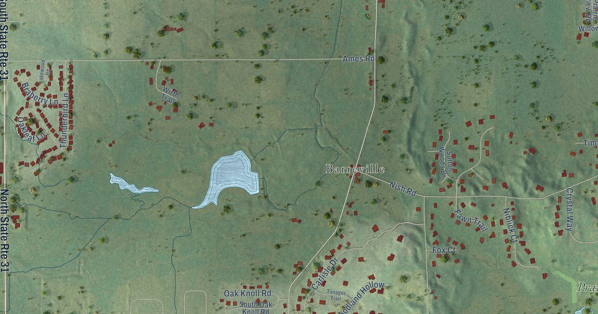 Map of Prairie Grove, Illinois in 2026