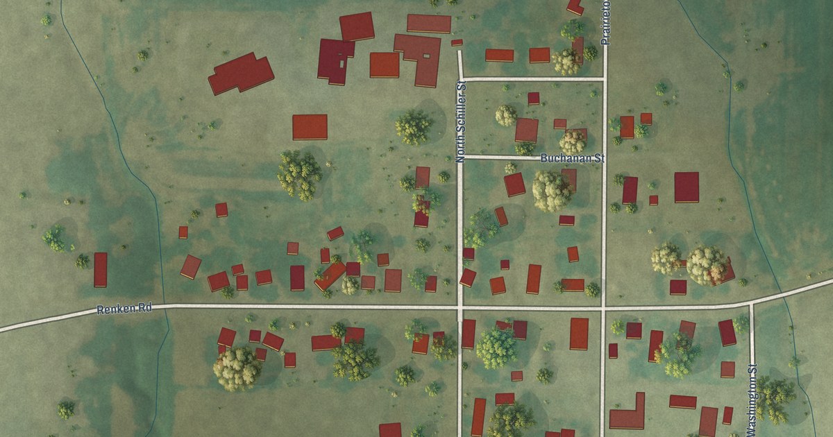 Map of Prairietown, Illinois in 2026