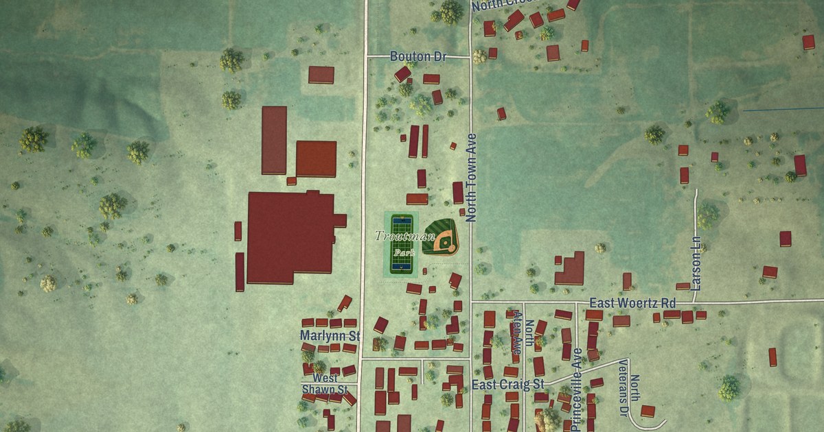 Map of Princeville, Illinois in 2026