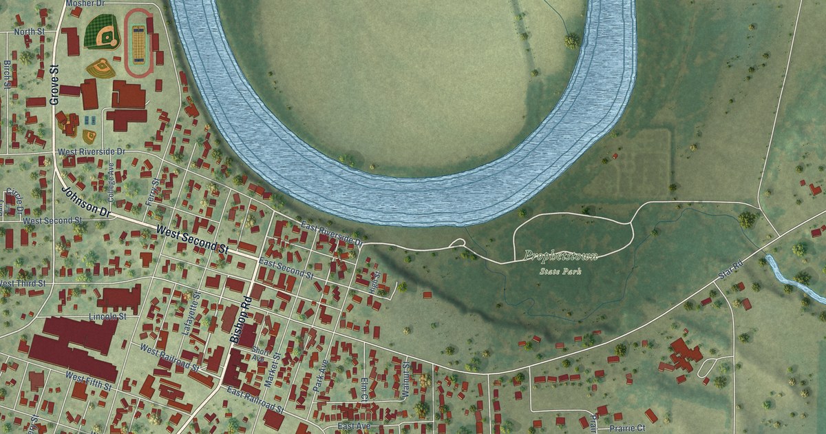 Map of Prophetstown, Illinois in 2026