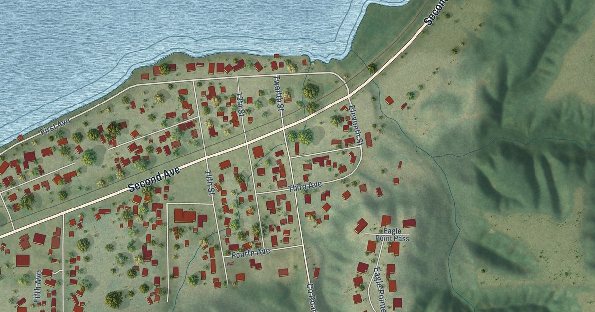 Map of Rapids City, Illinois in 2026
