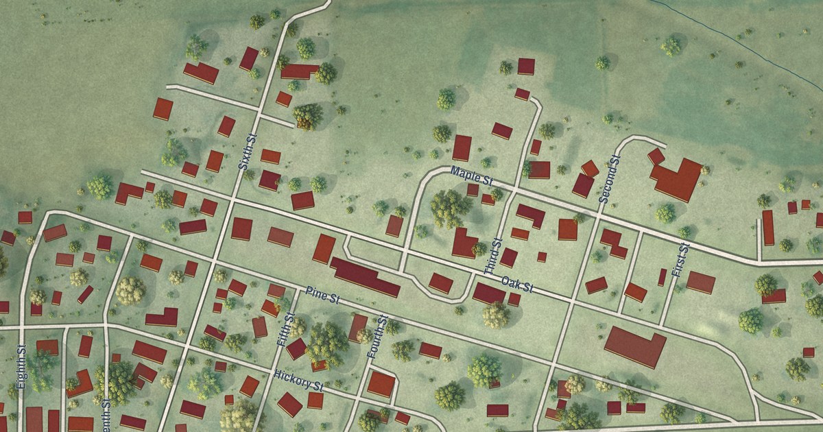 Map of Redmon, Illinois in 2026