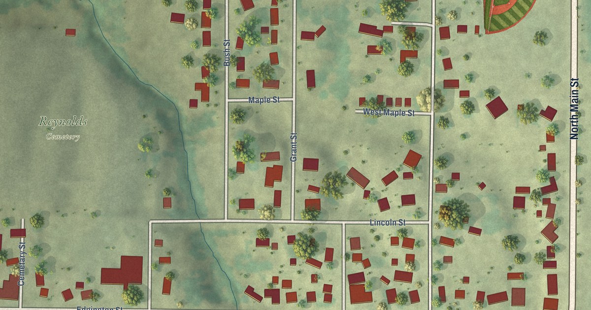 Map of Reynolds, Illinois in 2026