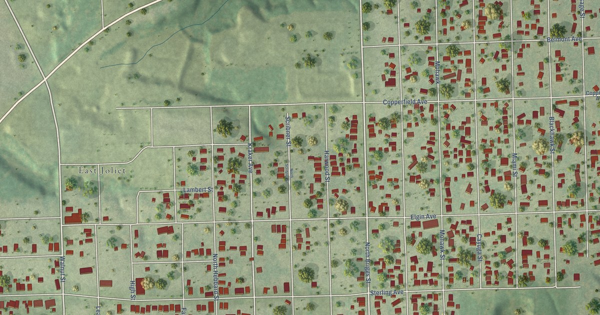 Map of Ridgewood, Illinois in 2026