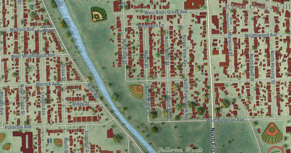 Map of River Grove, Illinois in 2026