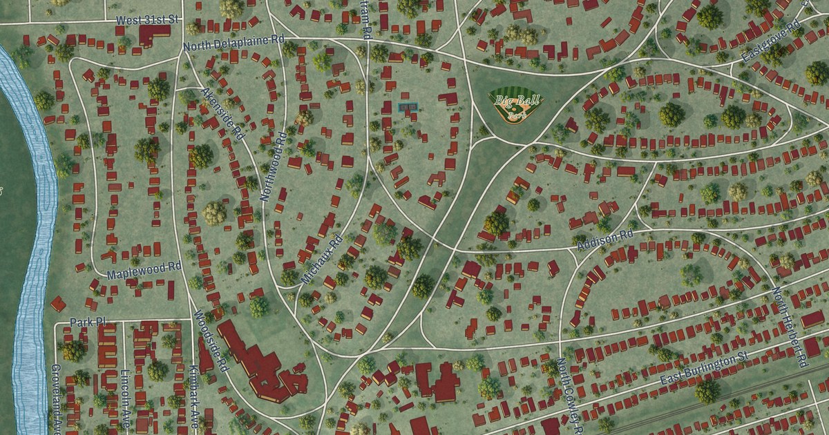 Map of Riverside, Illinois in 2026