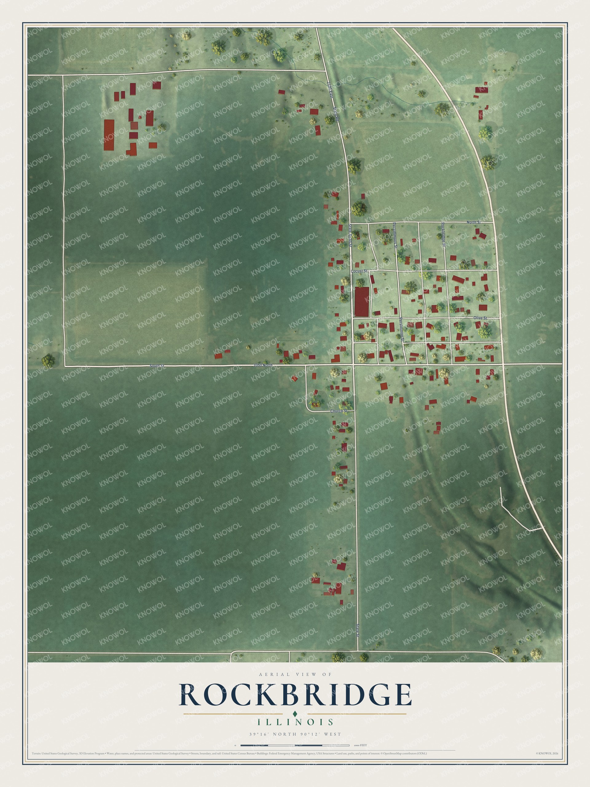 Watermarked full-map preview of Rockbridge, Illinois