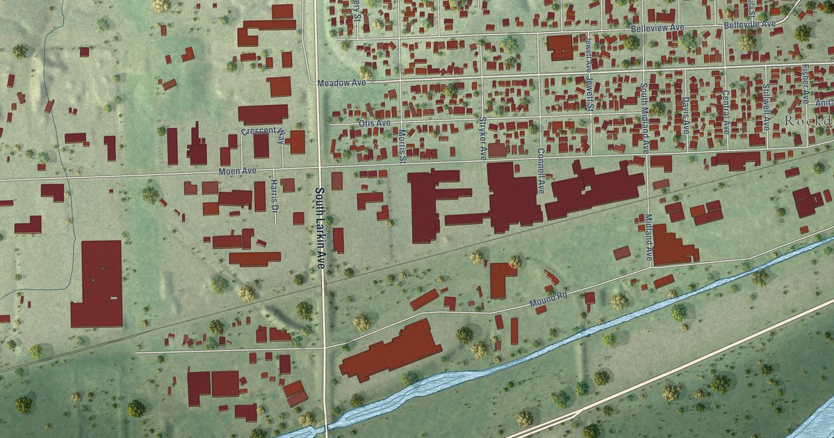 Map of Rockdale, Illinois in 2026