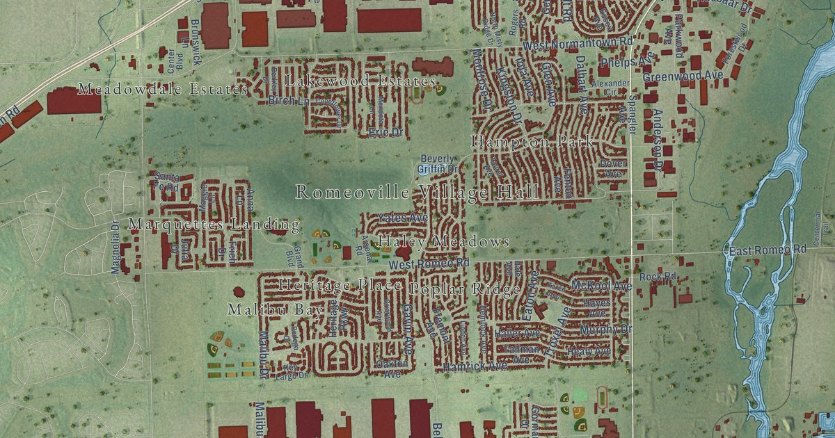 Map of Romeoville, Illinois in 2026