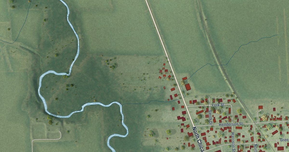 Map of Rossville, Illinois in 2026