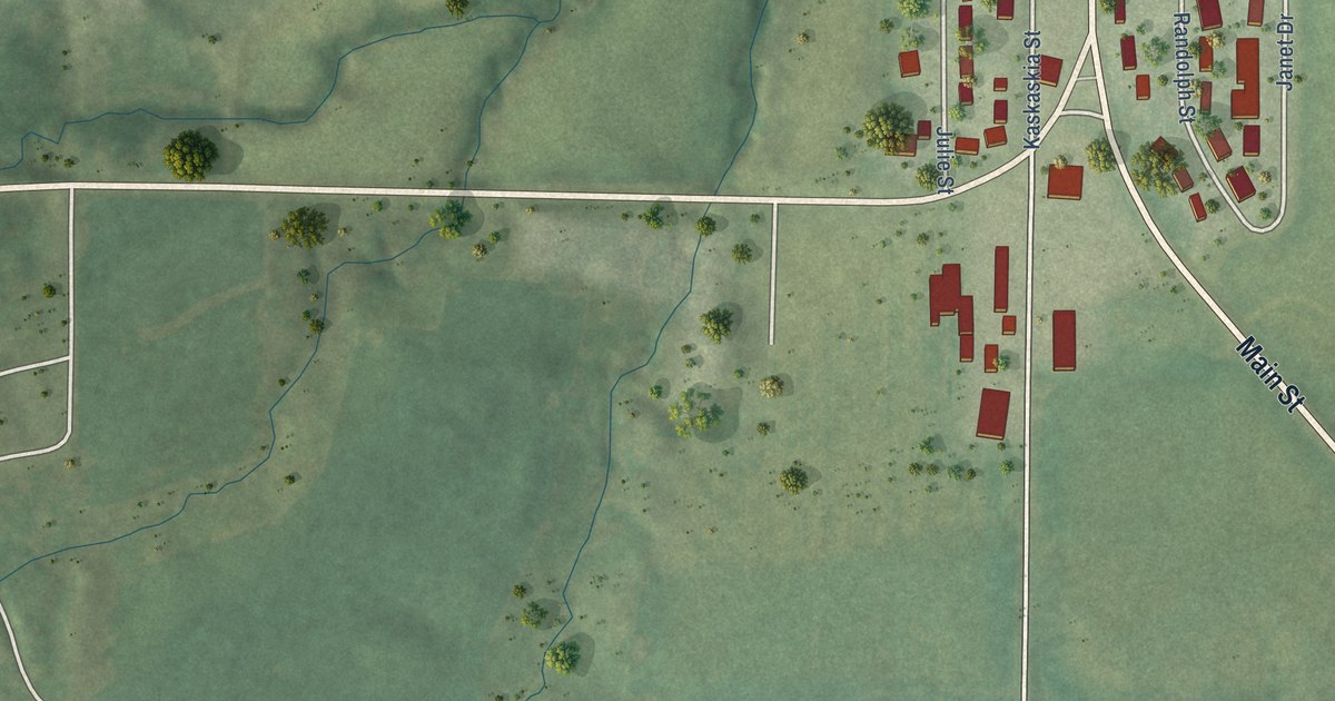 Map of Ruma, Illinois in 2026