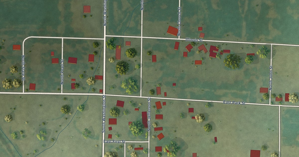 Map of Sailor Springs, Illinois in 2026