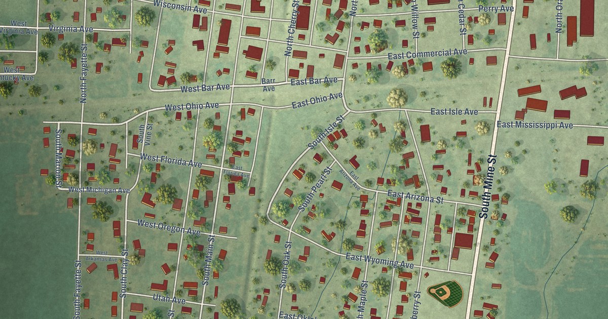 Map of Sandoval, Illinois in 2026