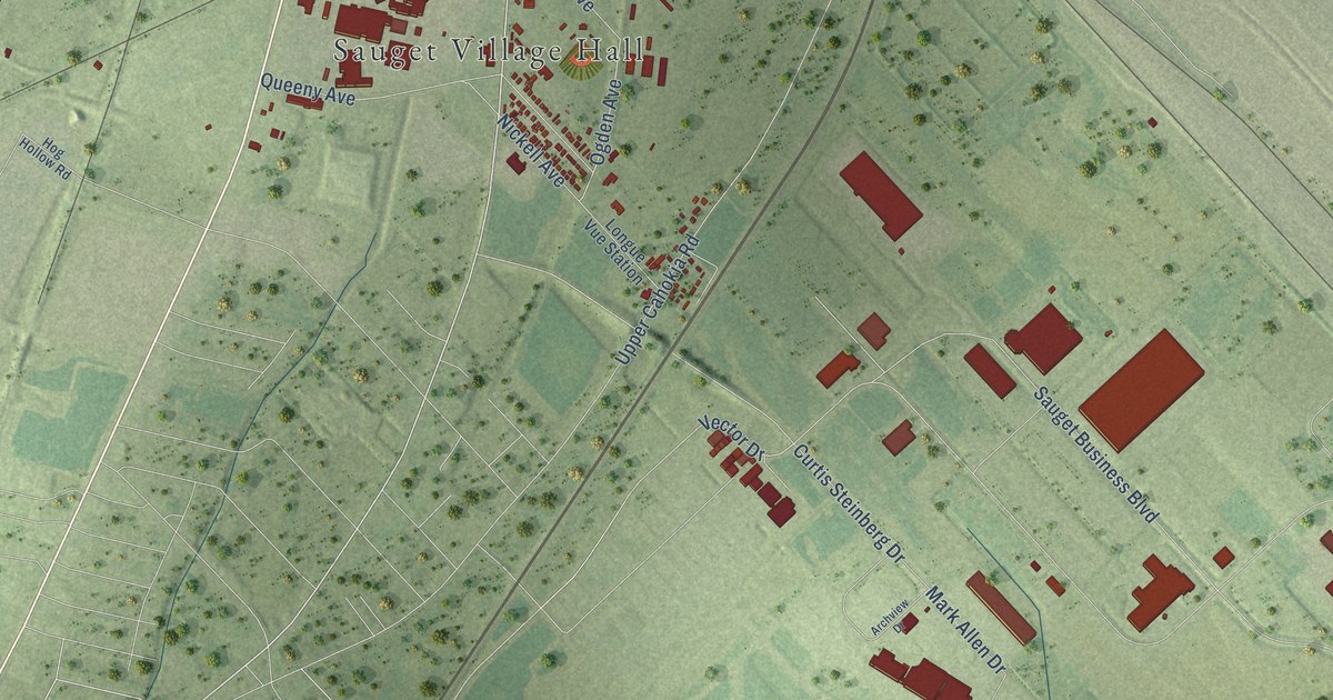 Map of Sauget, Illinois in 2026
