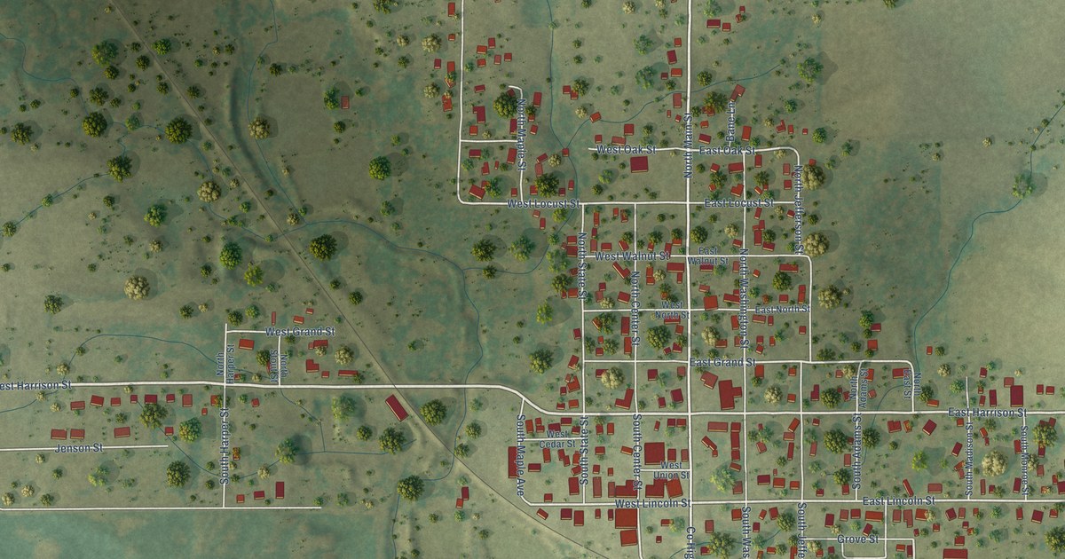 Map of Saybrook, Illinois in 2026