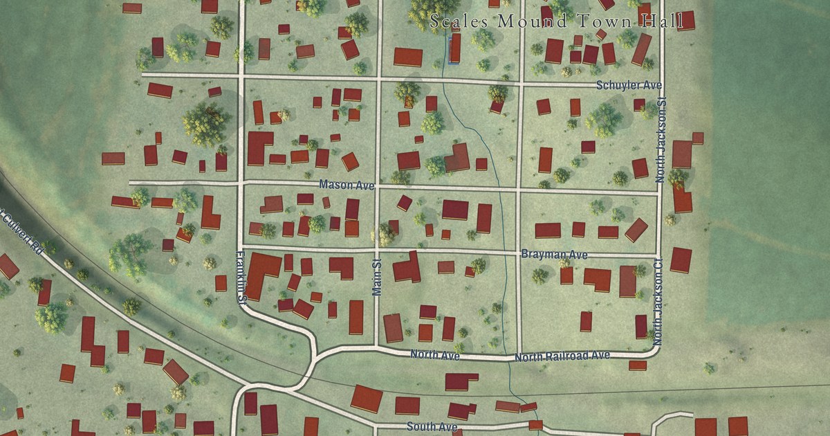 Map of Scales Mound, Illinois in 2026