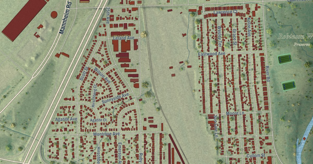 Map of Schiller Park, Illinois in 2026