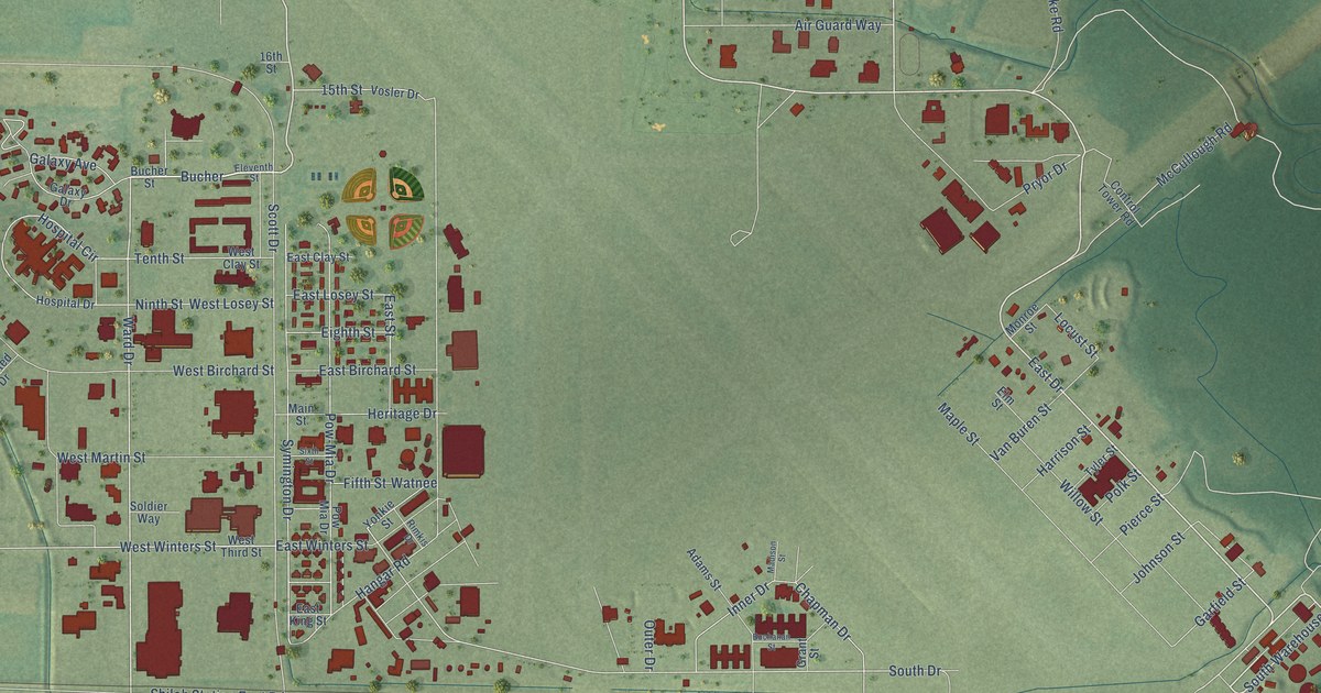Map of Scott AFB, Illinois in 2026