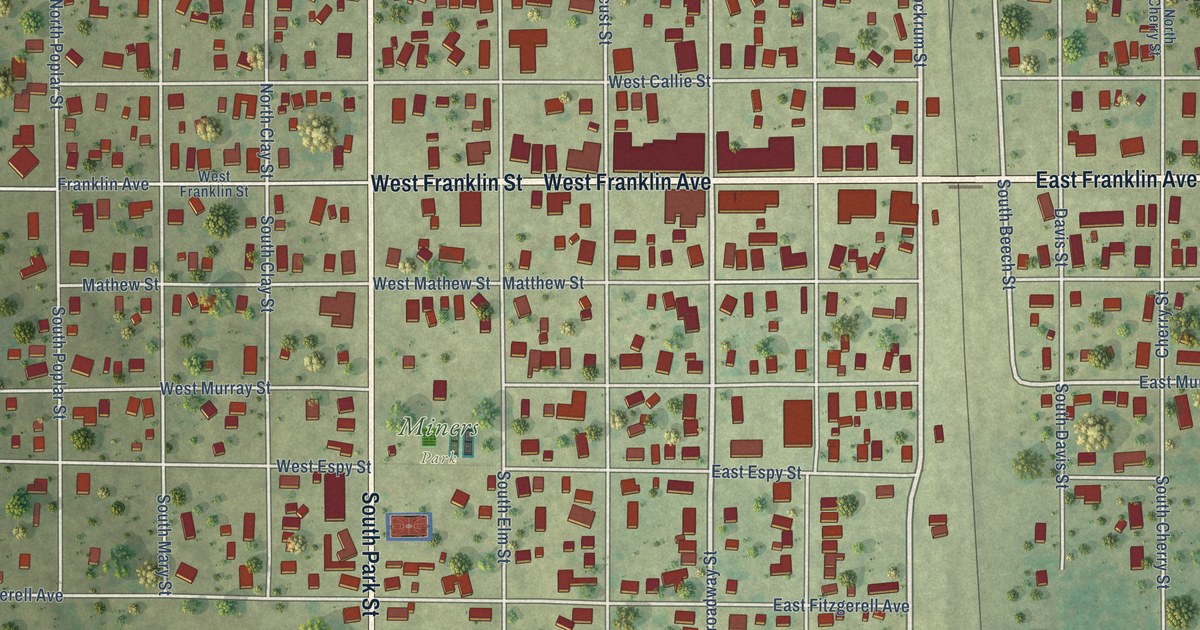 Map of Sesser, Illinois in 2026