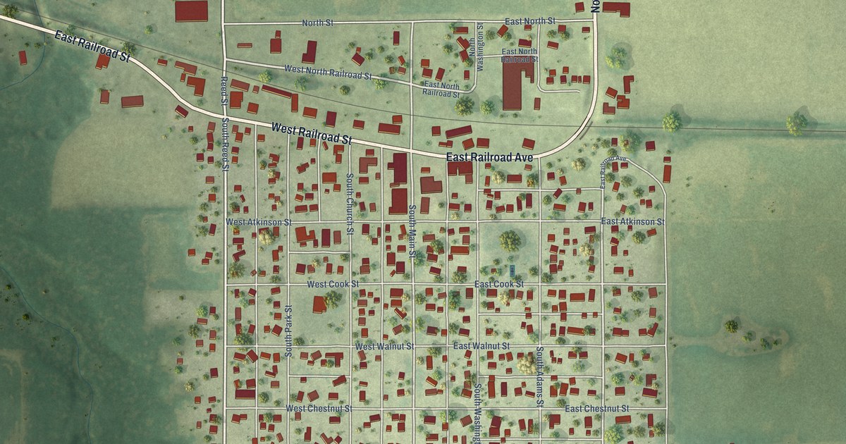 Map of Sheffield, Illinois in 2026