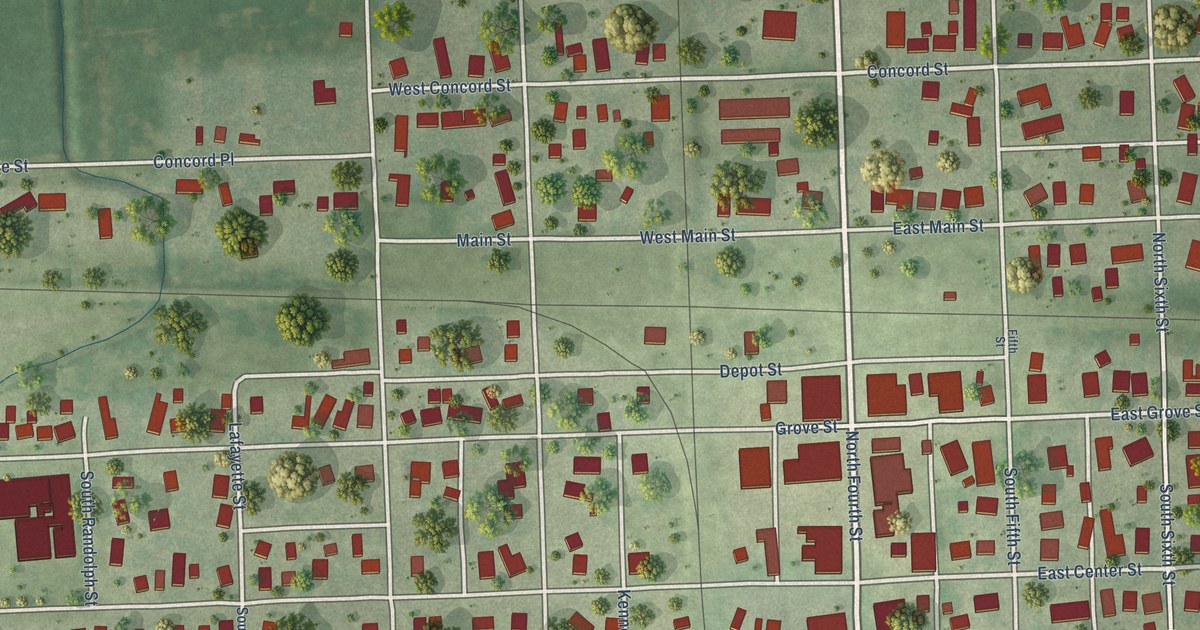 Map of Sheldon, Illinois in 2026