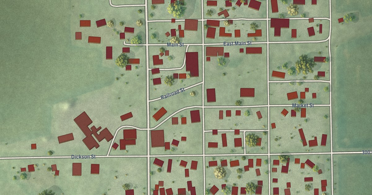 Map of Sidell, Illinois in 2026