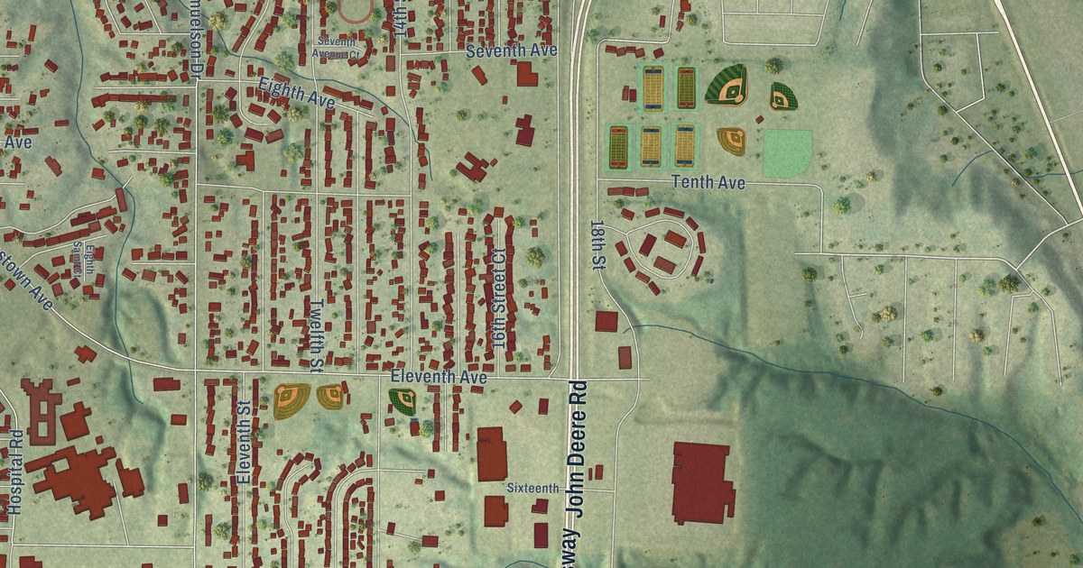Map of Silvis, Illinois in 2026